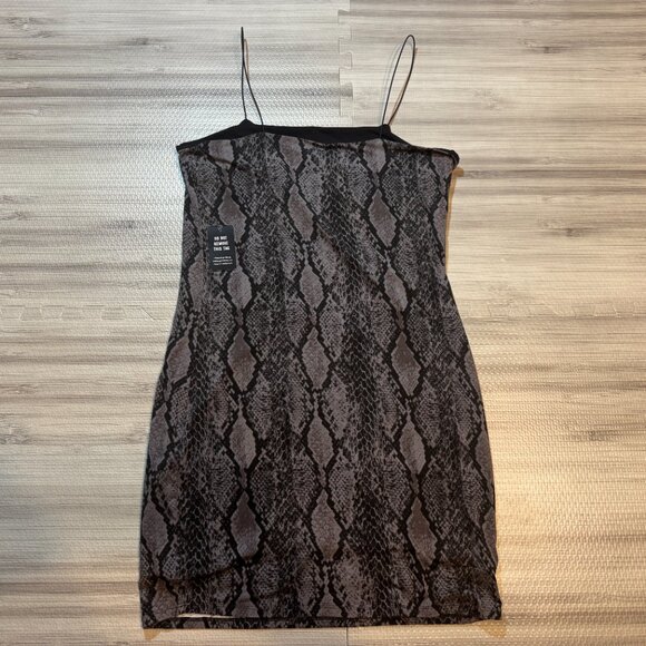 NWT Express Women's Snake Print Spaghetti Strap Dress - Picture 3 of 3